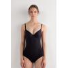 Woman’s Francesca Bodysuit in Ultralight Microfiber(Black – Black)