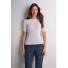 Woman’s Fresh Bamboo Bateau Neck Top(White – Milk White)