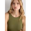 Woman’s Fresh Bamboo Tank Bodysuit(Green – Bamboo Green)