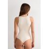 Woman’s Fresh Bamboo Tank Bodysuit(Natural – Vanilla Ivory)