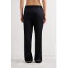 Woman’s Full Length Silk Pants(Black – Black)