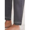 Woman’s Full Length Silk Pants(Gray – Titanium Grey)