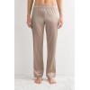 Woman’s Full Length Silk Pants(Natural – Powder Beige)