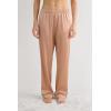 Woman’s Full Length Silk Pants(Natural – Satin Pink)