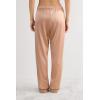 Woman’s Full Length Silk Pants(Natural – Satin Pink)