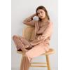 Woman’s Full Length Silk Pants(Natural – Satin Pink)