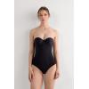 Woman’s Giada Bodysuit in Ultralight Microfiber(Black – Black)
