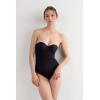 Woman’s Giada Bodysuit in Ultralight Microfiber(Black – Black)
