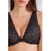 Woman’s Giorgia Lace Balconette Bra(Black – Black)