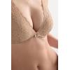 Woman’s Giorgia Lace Balconette Bra(Natural – Honey Soft Beige)