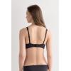 Woman’s Greta Comfort Lounge Balconette Bra in Ultralight Microfiber(Black – Black)
