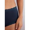Woman’s High Rise Cotton and Lace Hipsters(Blue – Intense Blue)
