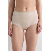Woman’s High Rise Cotton and Lace Hipsters(Natural – Avorio Crema)