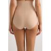 Woman’s High Waist Shaping Hipster in Seamless Microfiber(Natural – Honey Soft Beige)
