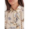 Woman’s Italian Rivera Linen and Cotton Shirt(Multicolor – Stampa La Riviera)