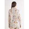 Woman’s Italian Rivera Linen and Cotton Shirt(Multicolor – Stampa La Riviera)