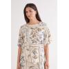 Woman’s Italian Riviera Fresh Bamboo Short Sleeve Top(Multicolor – Stampa La Riviera)