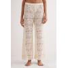 Woman’s Italian Riviera Full Length Lace Pants(Ivory – Creamy Beige)