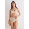 Woman’s Italian Riviera High Waist Hipster Brazilian(Ivory – Creamy Beige)