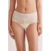 Woman’s Italian Riviera High Waist Hipster Brazilian(Ivory – Creamy Beige)