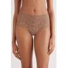 Woman’s Italian Riviera High Waist Hipster Brazilian(Natural – Marrone Cappuccino)