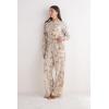 Woman’s Italian Riviera Linen and Cotton Pants(Multicolor – Stampa La Riviera)