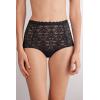 Woman’s Lace High Waist Hipster(Black – Black)