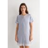 Woman’s Lace Trim Button Up Nightgown