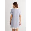 Woman’s Lace Trim Button Up Nightgown
