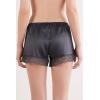 Woman’s Lace Trim Silk Shorts(Gray – Titanium Grey)