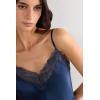 Woman’s Lace and Silk Top(Blue – Intense Blue)