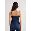 Woman’s Lace and Silk Top(Blue – Intense Blue)
