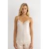 Woman’s Lace and Silk Top(Natural – Avorio Crema)