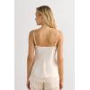Woman’s Lace and Silk Top(Natural – Avorio Crema)