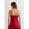 Woman’s Lace and Silk Top(Red – Red)
