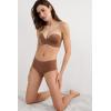 Woman’s Laura Bandeau Bra in Ultralight Microfiber(Natural – Caramel Dark Beige)