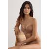 Woman’s Laura Bandeau Bra in Ultralight Microfiber(Natural – Marrone Cappuccino)
