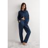 Woman’s Linen Cloth Pants(Blue – Sailor Blue)