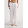 Woman’s Linen Cloth Pants(White – White)