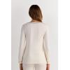 Woman’s Long Sleeve Modal Top(Natural – Vanilla Ivory)