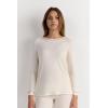 Woman’s Long Sleeve Modal Top(Natural – Vanilla Ivory)