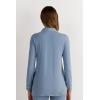 Woman’s Long-Sleeve Micromodal Pajama Top(Blue – Ash Blue)