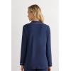 Woman’s Long-Sleeve Micromodal Pajama Top(Blue – Intense Blue)