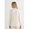 Woman’s Long-Sleeve Micromodal Pajama Top(Natural – Vanilla Ivory)