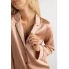 Woman’s Menswear Cut Silk Jacket(Natural – Satin Pink)