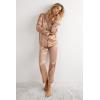 Woman’s Menswear Cut Silk Jacket(Natural – Satin Pink)