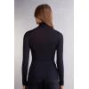 Woman’s Modal Cashmere Ultralight High-Neck Top(Black – Black)