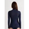 Woman’s Modal Cashmere Ultralight High-Neck Top(Blue – Intense Blue)