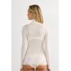 Woman’s Modal Cashmere Ultralight High-Neck Top(Ivory – Natural Vanilla)