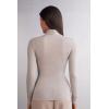 Woman’s Modal Cashmere Ultralight High-Neck Top(Natural – Shell Beige Mélange)